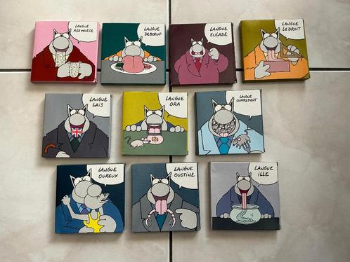 Geluck, the Cat, Cap 48, 10 verschillende Galler-boxen, Verzamelen, Overige Verzamelen, Gebruikt, Ophalen of Verzenden