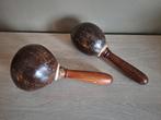 Mooie Maracas van kokosnoot en hout, Enlèvement, Comme neuf