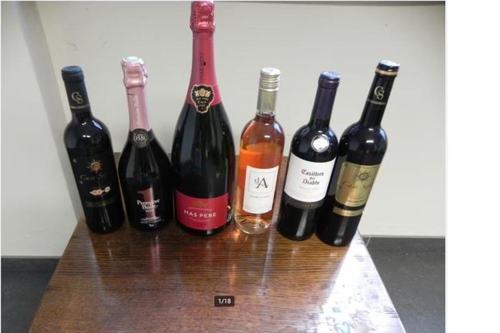 Gamme de vins rouges, rosés, prosecco, etc., Collections, Vins, Neuf, Autres types, Enlèvement