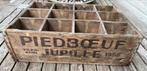 1956 Oude bier bak brouwerij PIEDBOEUF - JUPILLE, Ophalen of Verzenden, Gebruikt, Reclamebord, Plaat of Schild, Jupiler