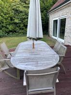 teak tafel, Ophalen, Gebruikt, 6 zitplaatsen, Teakhout