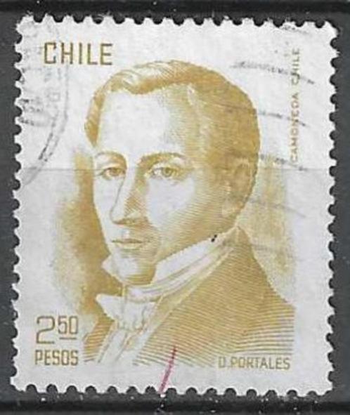 Chili 1976 - Yvert 495 - Diego Portales (ST), Timbres & Monnaies, Timbres | Amérique, Affranchi, Envoi