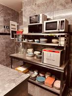 Horeca rvs Keukenwerktafel met bovenschap 170x70xh:85cm, Ophalen of Verzenden