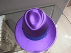 Nieuwe paarse Fedora hoed van Saint Laurent, mt Small, Saint Laurent, Chapeau, Envoi, 55 cm (S, 6⅞ pouces) ou moins
