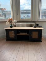 Zwarte rotan kast, Ophalen, Gebruikt, 100 tot 150 cm, Minder dan 100 cm