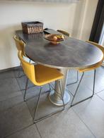 Keuken bar tafel met 4 bar stoelen, Ophalen, 50 tot 100 cm, 150 tot 200 cm, Overige vormen