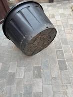 Zwarte kuip voor boom of struik, Kunststof, Rond, Zo goed als nieuw, Tuin