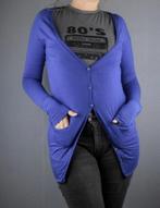 Blauwe lange gilet van H&M - Maat small, Kleding | Dames, Truien en Vesten, Verzenden, Blauw