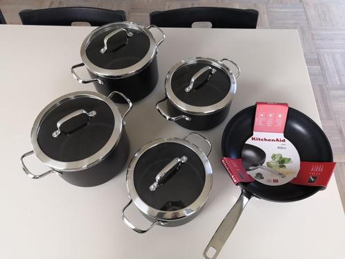 Set kookpotten KitchenAid, Maison & Meubles, Cuisine | Casseroles & Poêles, Utilisé, Ensemble de casseroles, Autres matériaux