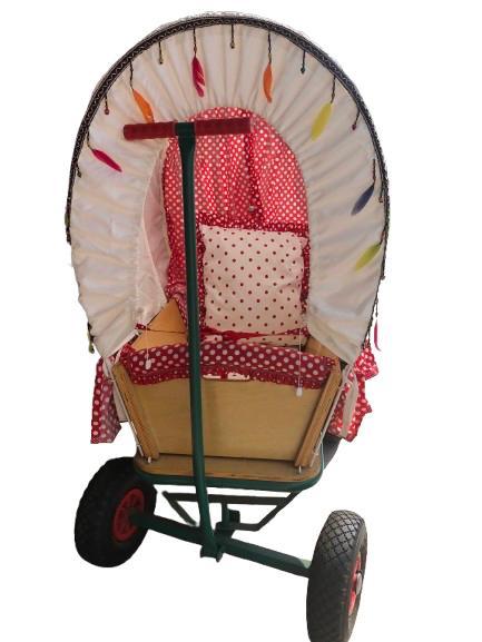 Prachtige bolderkar / huifkar voor kinderen, Caravans en Kamperen, Bolderkarren, Zo goed als nieuw, Ophalen