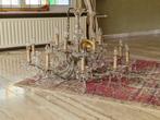 Kroonluchter 1 meter diameter groot klassiek lamp Vintage, Huis en Inrichting, Gebruikt, Ophalen, Glas