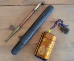 Pipe de samourai Makie avec gravure, Objet d'art, Autres, Enlèvement ou Envoi