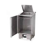 HORECA COMME NEUVE GRANDE POUBELLE INOX 120 L AGREEE AFSCA, Inox, À pédale, Comme neuf, 40 litres ou plus