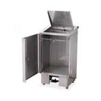 HORECA COMME NEUVE GRANDE POUBELLE INOX 120 L AGREEE AFSCA, Met pedaal, Inox, 40 liter of meer, Zo goed als nieuw