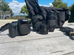 Canon 600d camera plus lenzen en Lowepro tas, Audio, Tv en Foto, Fotocamera's Digitaal, Ophalen of Verzenden, Zo goed als nieuw