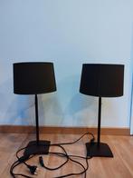 2 lampes abats jours brun, Ophalen of Verzenden, Zo goed als nieuw