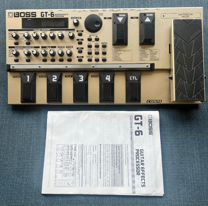 pédale d'effet guitare Boss GT6 comme neuve, Musique & Instruments, Effets, Comme neuf, Multi-effet, Enlèvement