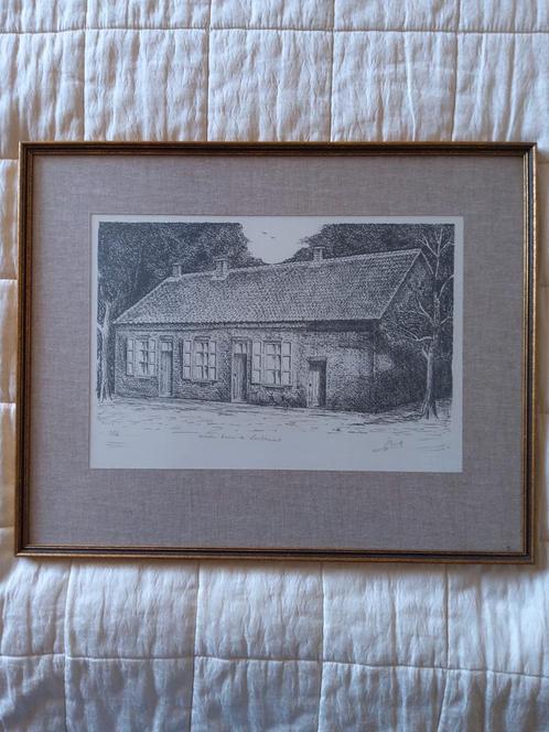 OUDE HOEVE IN LICHTAART (3/12), Antiek en Kunst, Kunst | Etsen en Gravures, Ophalen
