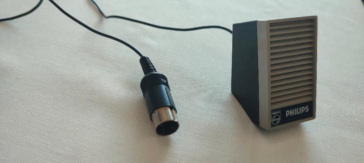 Philips EL1976/05 dynamische microfoon uit de jaren ’70. , Antiek en Kunst, Antiek | Tv's en Audio, Ophalen of Verzenden