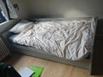 Eenpersoonsbed met logeerbed in beddenlade, incl matrassen, Huis en Inrichting, Ophalen, Twijfelaar, Grijs