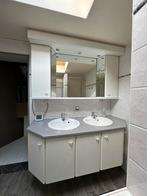 Lavabomeubel + ligbad met GROHE kraan, Ophalen, Gebruikt, 100 tot 150 cm, Minder dan 100 cm