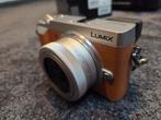 Panasonic Lumix GX80 (couleur camel) + accessoires, Audio, Tv en Foto, Ophalen, Zo goed als nieuw, Canon