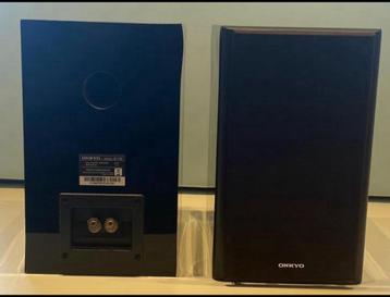 2 luidsprekers Onkyo D-145 (80w) zwart, Autres marques, 60 à 120 watts, Enlèvement, Utilisé