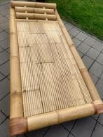 Bamboe Bed, Zo goed als nieuw, Rotan, Ophalen, Verstelbaar