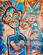 INDRUKWEKEND GROOT KUNSTWERK VAN DE WERELDBEROEMDE ABOUDIA, Antiek en Kunst, Kunst | Niet-Westerse kunst, Ophalen