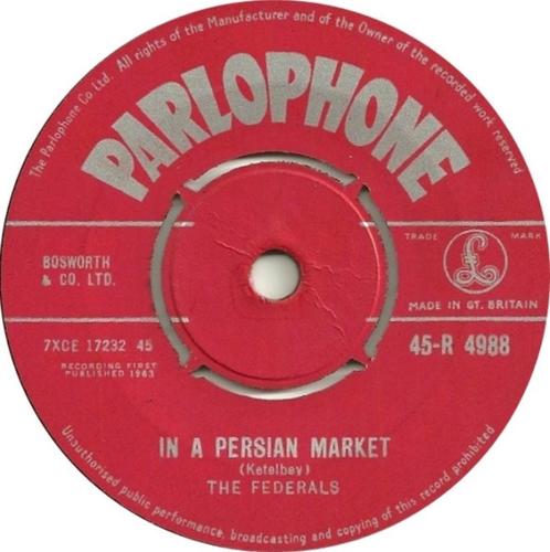 The Federals – Brazil / In A Persian Market Rock Tittyshaker, CD & DVD, Vinyles Singles, Utilisé, Single, Autres genres, 7 pouces