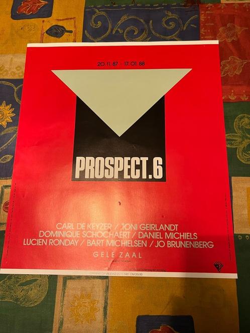 Vintage Poster Prospect 6 - Gele ZaalVintage Poster Prospect, Verzamelen, Posters, Zo goed als nieuw, Muziek, A1 t/m A3, Rechthoekig Staand