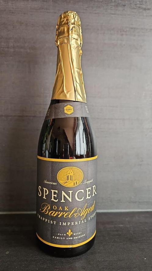 Spencer Oak-Barrel Aged Imperial Stout - zeldzame trappist, Verzamelen, Biermerken, Ophalen of Verzenden