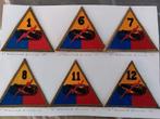 Us ww2 ARMOURED PATCHES, Ophalen of Verzenden