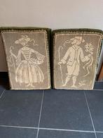 2 vintage unieke kussens met handwerk 62 x43, Huis en Inrichting, Woonaccessoires | Kussens, Ophalen of Verzenden