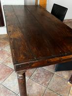 Grote houten tafel, Huis en Inrichting, Tafels | Eettafels, Ophalen, Café stijl, Gebruikt, 100 tot 150 cm