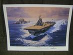 Poster "The mighty Entrepid"., Verzamelen, Militaria | Tweede Wereldoorlog, Ophalen of Verzenden, Luchtmacht, Foto of Poster