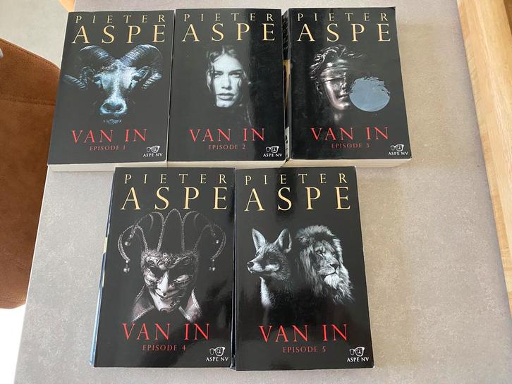 Volledige serie Van In dezl 1 tem 5 (Pieter Aspe), Boeken, Thrillers, Zo goed als nieuw, België, Ophalen of Verzenden