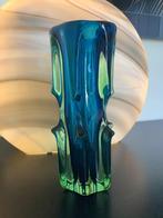 ART GLASS SOMMERSO VAAS JAREN 70., Antiek en Kunst, Ophalen