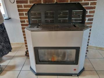 Vintage Gaskachel Efel Wit Zwart beschikbaar voor biedingen