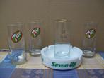 Seven Up - 7UP - 7 UP Asbak Glas Glazen  Cendrier Dr Pepper, Ophalen of Verzenden, Gebruikt, Overige typen