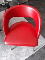 leren eetkamerstoelen, Huis en Inrichting, Stoelen, Ophalen, Zo goed als nieuw, Leer