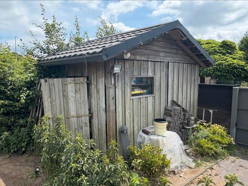 Tuinhuis met metalen dak - Gratis, Tuin en Terras, Tuinhuizen, Zo goed als nieuw, Tuinhuis, Ophalen