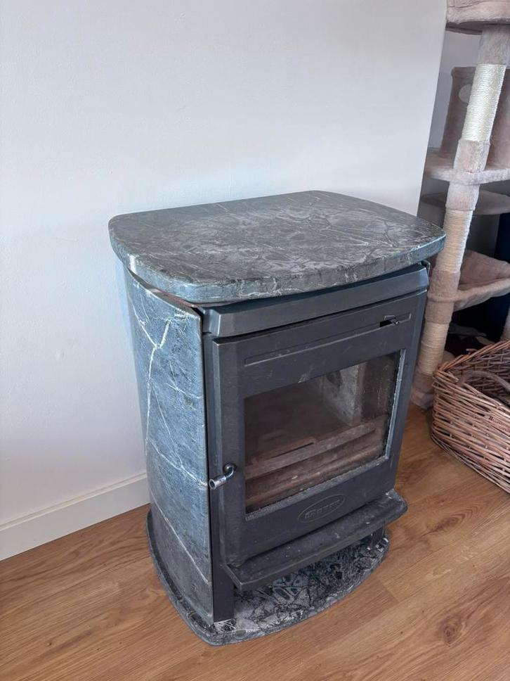 Dovre Speksteenkachel, Huis en Inrichting, Kachels, Gebruikt, Vrijstaand, Houtkachel, Hout, Ophalen