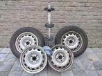 4 autovelgen 6,5 Jx15 + 2 winterbanden 205/65R15 94T, Ophalen, 15 inch, Banden en Velgen, Bestelwagen