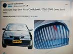 Calandre Seat Ibiza 6L avec bord noir  2002 a 2008, Ophalen of Verzenden, Nieuw