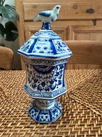 Dekselvaas Boch Delfts (18 cm), Antiek en Kunst, Ophalen