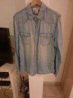 Bleek jeanshemd medium, Kleding | Heren, Ophalen of Verzenden, Gedragen, Blauw, H&M