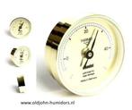 ADORINI  HUMIDOR TEMPERATUUR METER GOLD  in- of opbouw atm01, Verzamelen, Verzenden, Nieuw, Tabaksdoos of Verpakking