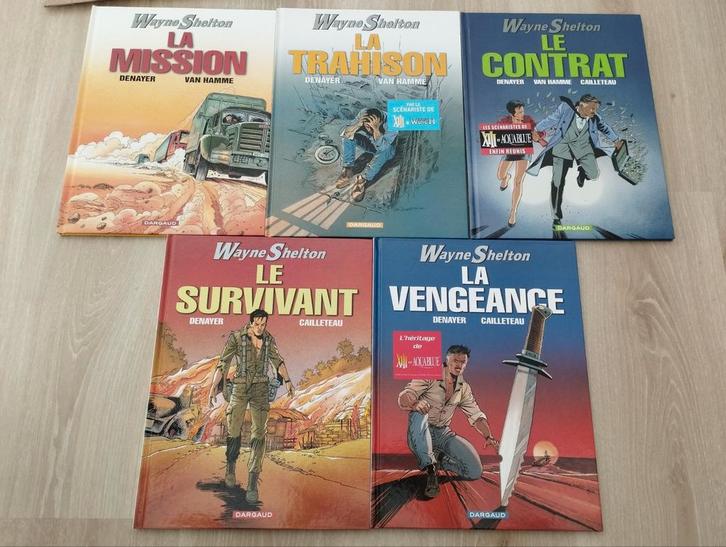 5 BD WAYNE SHELTON (Tomes 1 à 5) J.Van Hamme, Boeken, Stripverhalen, Gelezen, Meerdere stripboeken, Ophalen of Verzenden