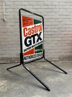 Castrol GTX Motor Oil Sidewalk Dealer Metal Sign, Reclamebord, Gebruikt, Ophalen